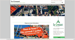Desktop Screenshot of le-creusot.fr